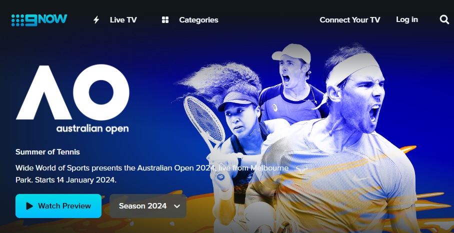 Open d'Australie sur 9now