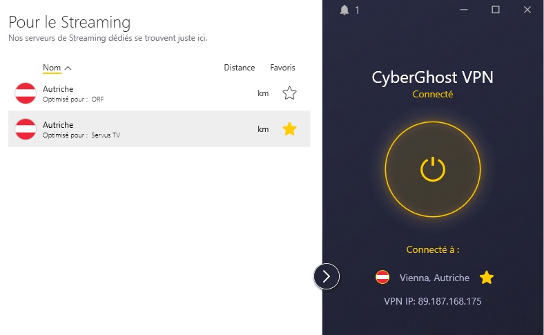 Cyberghost Autriche