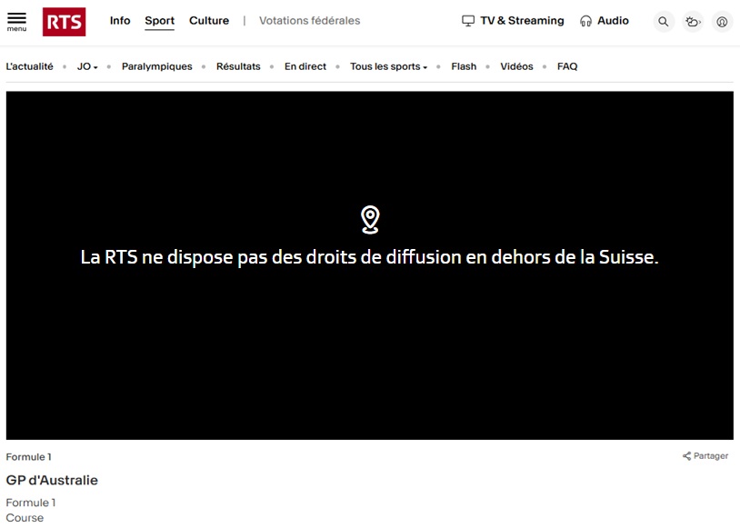 RTS Sport en France