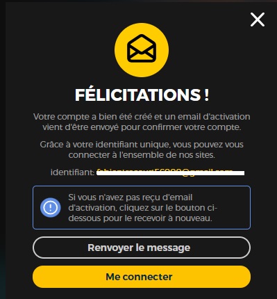 RTBF inscription