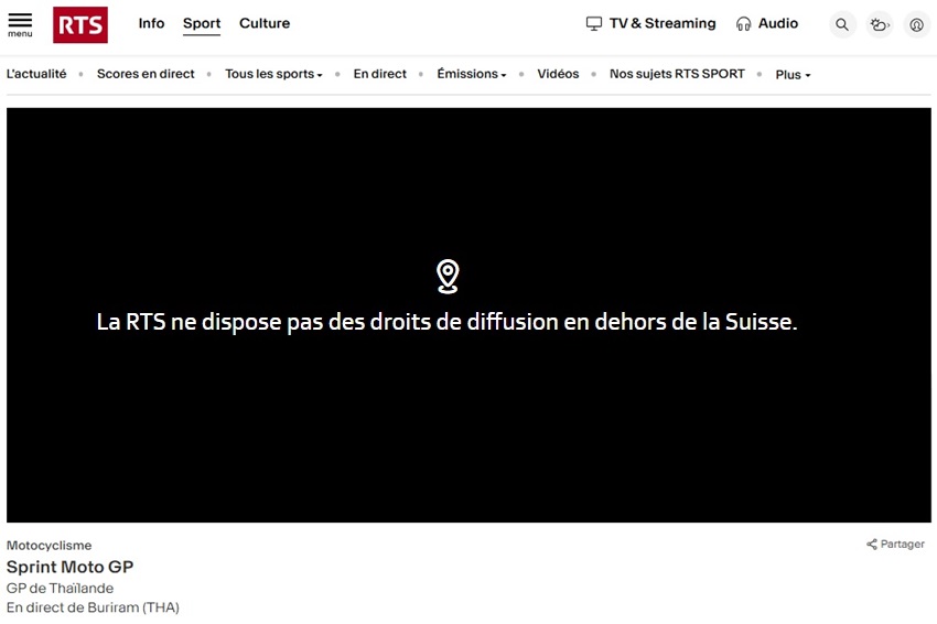 RTS bloqué MotoGP