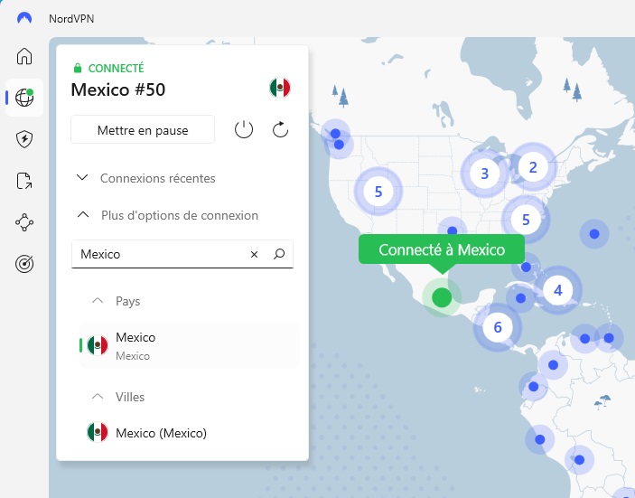 NordVPN Mexique