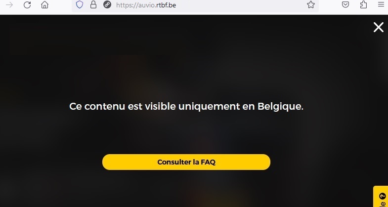 RTBF bloqué en France